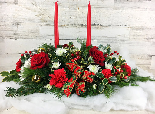 Holly Holiday Centerpeice