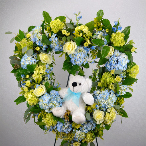 Rest In Peace Heart Wreath