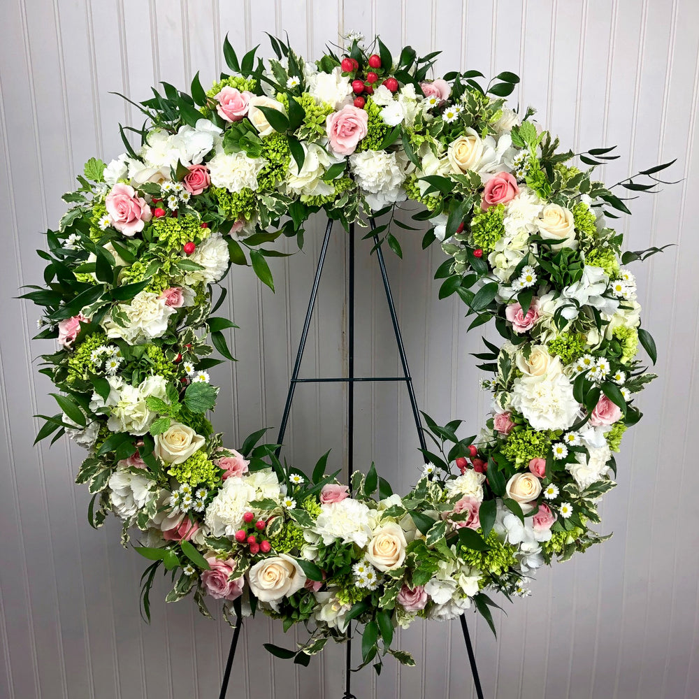 English Garden Tribute Wreath