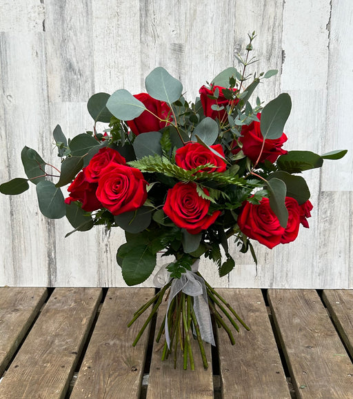 Premium Dozen Long Stem Rose Bouquet (no vase)