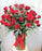 (3) Dozen Long Stem Roses with foliage in a vase- Overflow of Roses